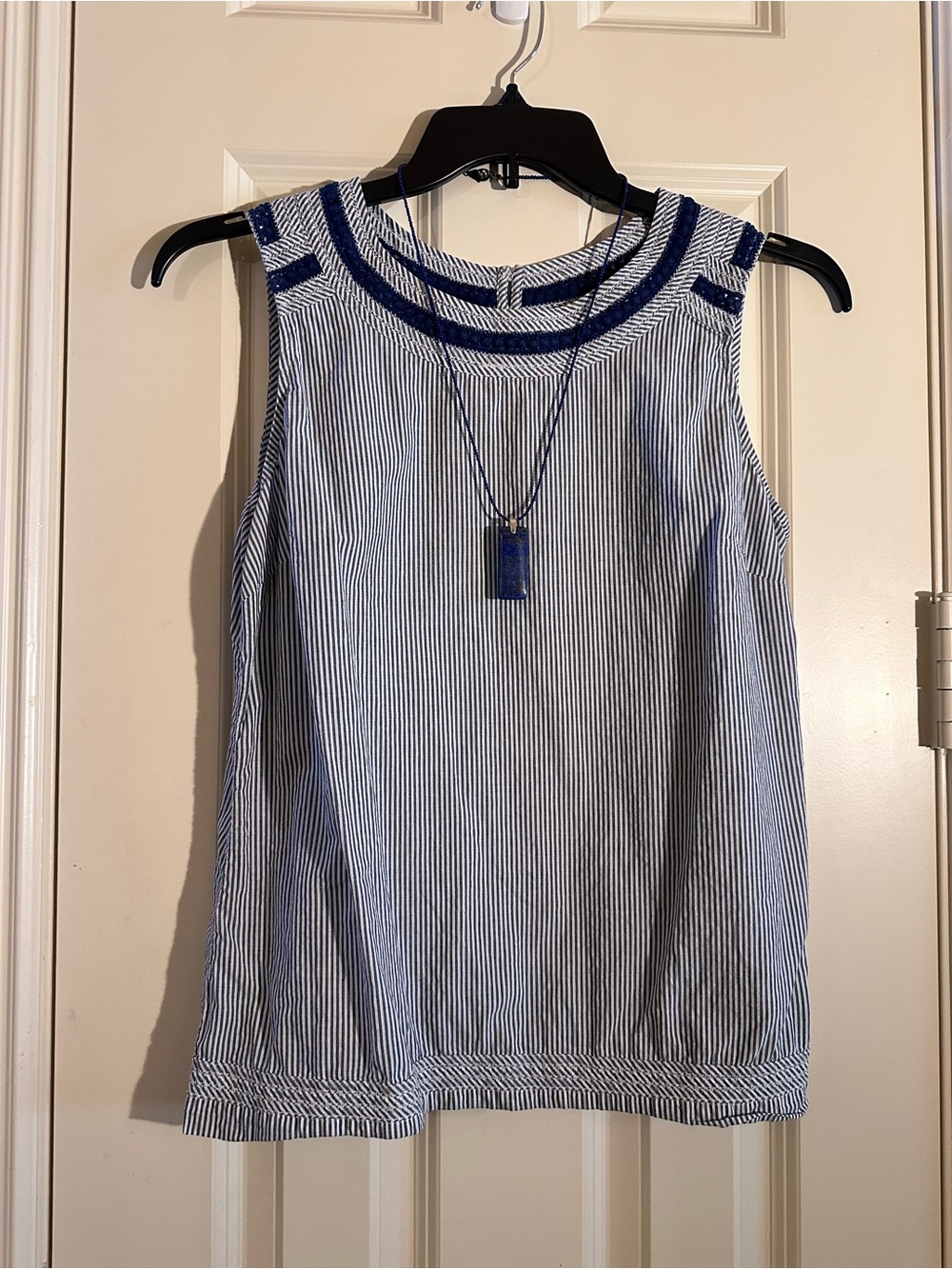Talbots Striped Cotton Tank Top